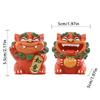 2Pcs Mascot Ornament Chinese Style Lucky Dancing Lion Model Decoration Holiday Gifts Office Decorations