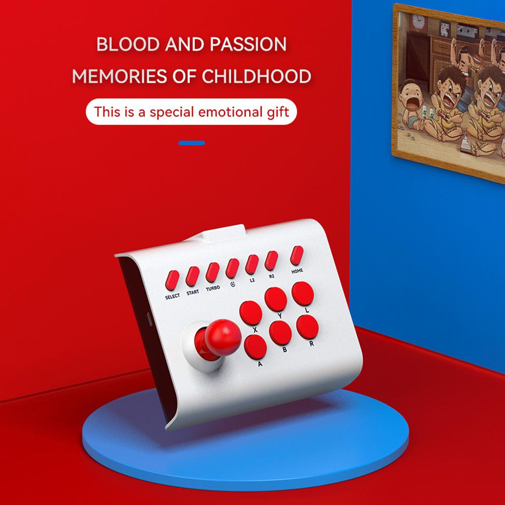 For Switch/PS4/PS3/Xbox One/PC Fighting Game Joystick Wireless PC Game Joystick Bluetooth Arcade Game Stick Joystick Controller