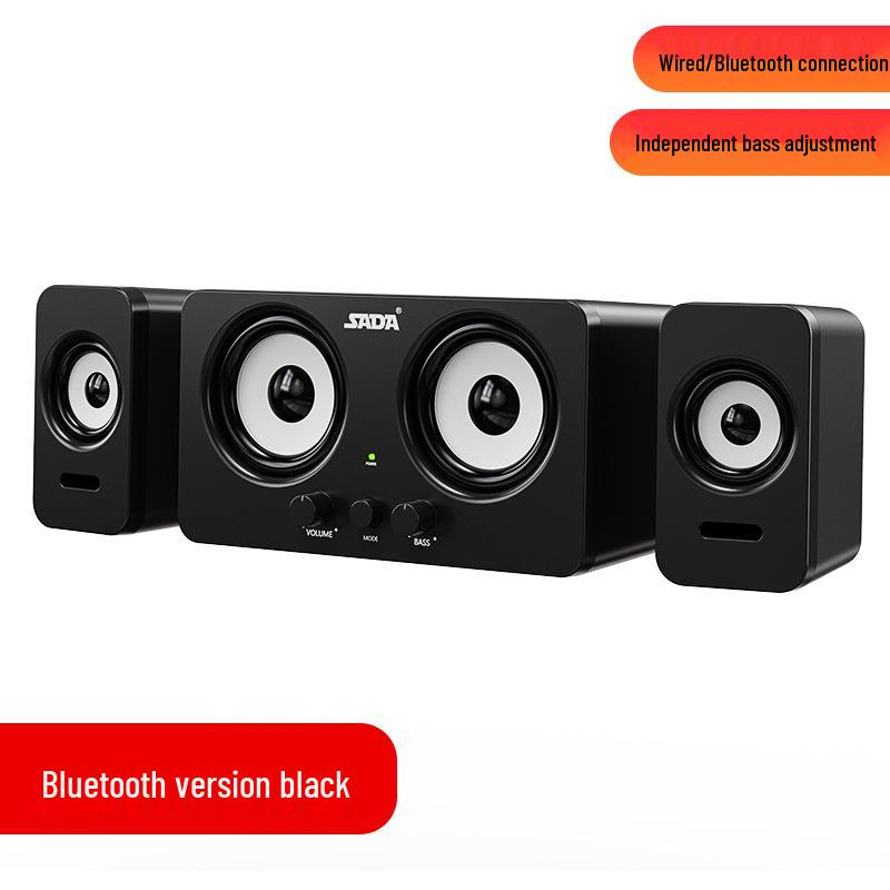 Universal Multimedia Bluetooth Wired USB Desktop Speaker with Subwoofer