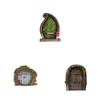 Rustieke Boerenhuis Feeendeur Decoratie Met Houten Ambachtelijke Figuurtje Voor Huis Woonkamer Accent