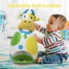 Children Plastic Pvc Inflatable Cow Bell Rattle Toy For Learning Play Gifts