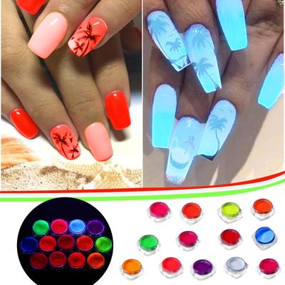 Nail Glow Powder Super Bright Multi-effect Glow-in-the-dark Nail Powder