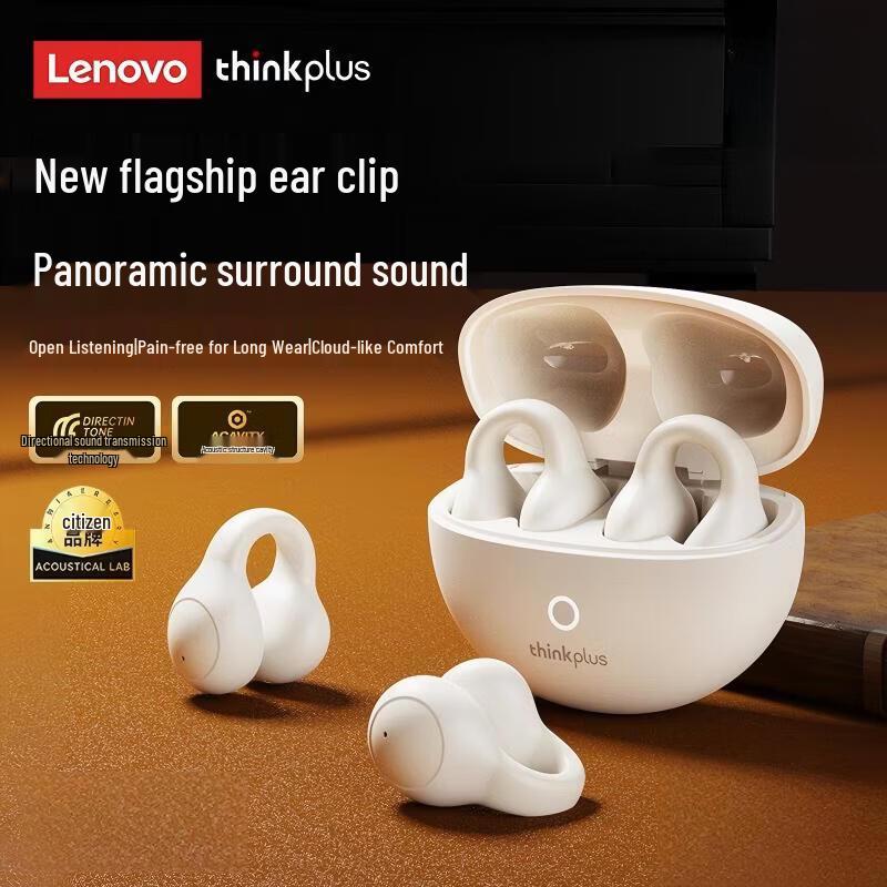 

Lenovo LP25 True Wireless Bluetooth Ear Clip Earphones