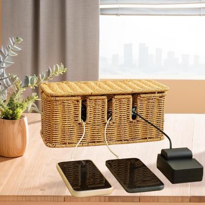 Box pro správu kabelů Úložný box na kabely Krabička na kabely Skrývač kabelů na stůl Organizér kabelů pro krytí TV kabelů Počítačových kabelů Router Domácnost