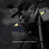 Daconovo 2 STK Motorrad Laufende Blinkerleuchten, Superhelle Doppelseitige LED-Blinker