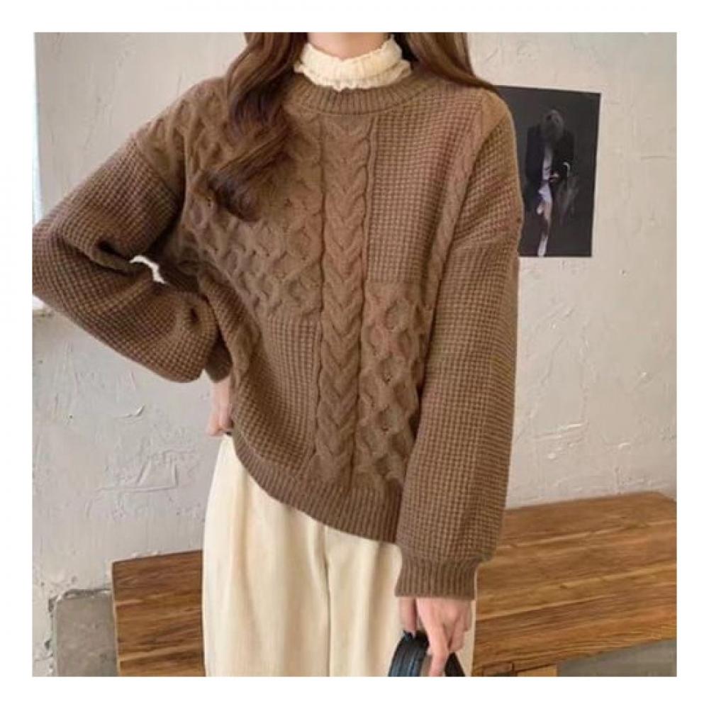 Navava Knit Sweater Long Sleeve Round Neck Nk1675