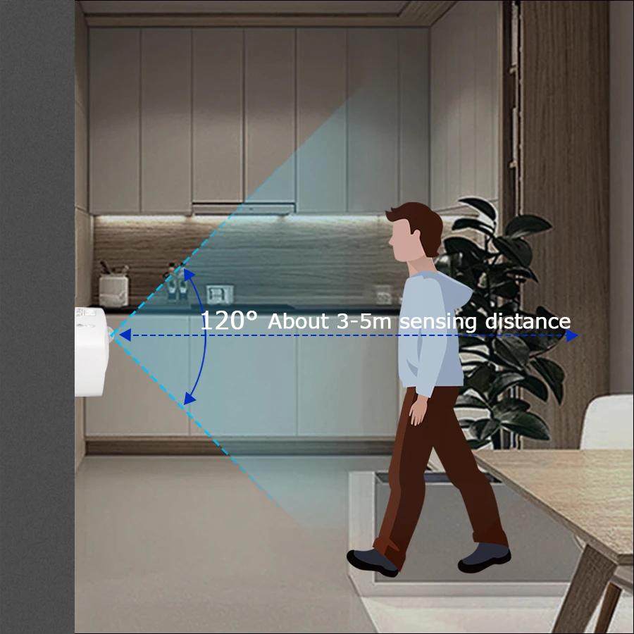 Led Night Light With Motion Sensor EU US Socket AC 85-265V Pir Human Induction Lamp 3 Colors Plug In Wall For Bedroom Hallway