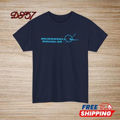 McDonnell Douglas Aircraft Logo BlackNavyWhiteGreyRedBlue T-Shirt S-5XL