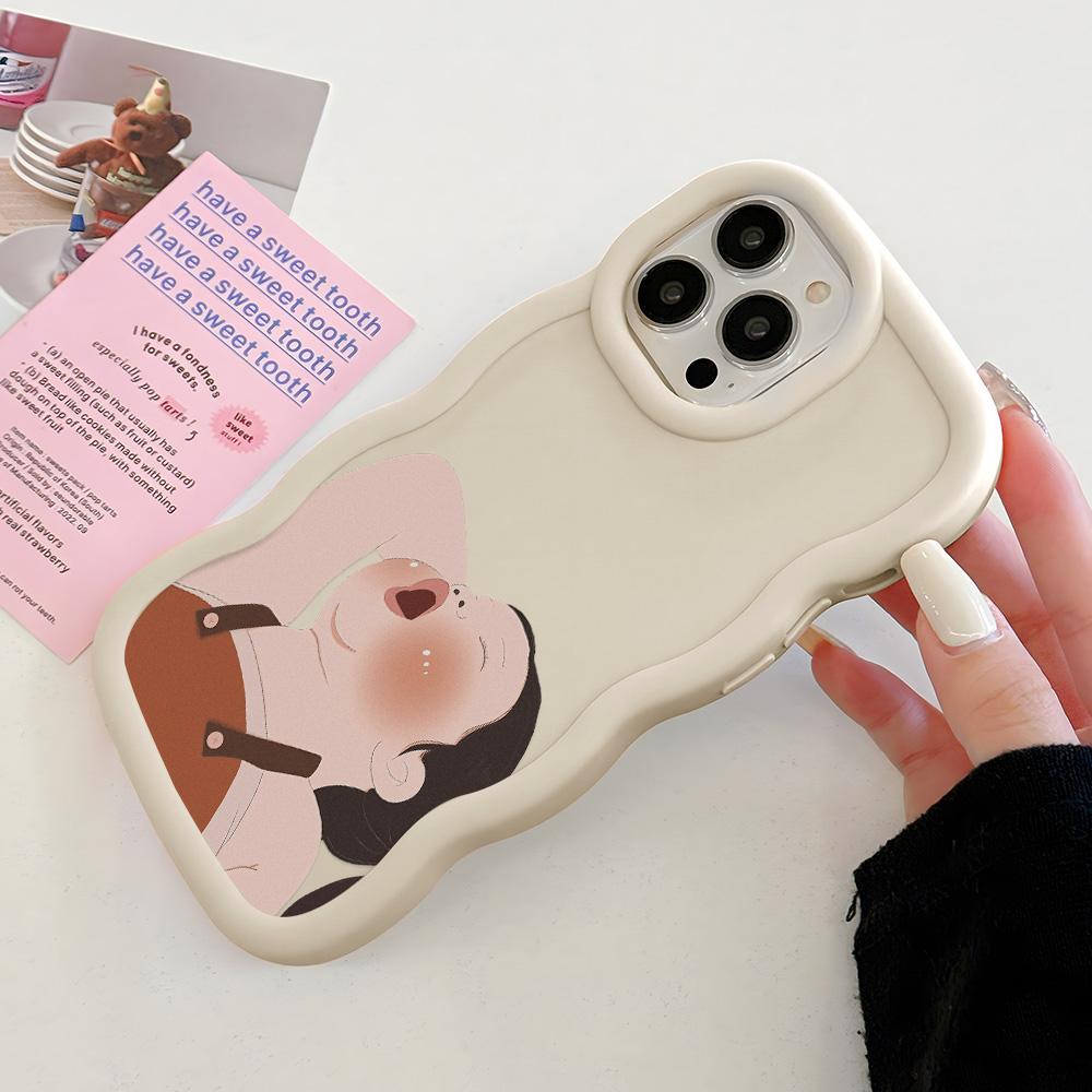 Handyhüllen für iPhone 11 13 XR 15 Pro Max 12 14 Pro Max Hülle iPhone 16 7 Plus 8 Plus XS Max 15 Plus Macaron Cartoon Süß Anti-Fall Wasserdicht