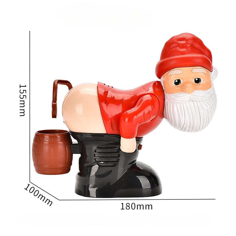 Funny Bubble Machine Santa Bubble Toy Electric Santa Butt Blowing Bubbles With Music And Lights Christmas Gift For Kids
