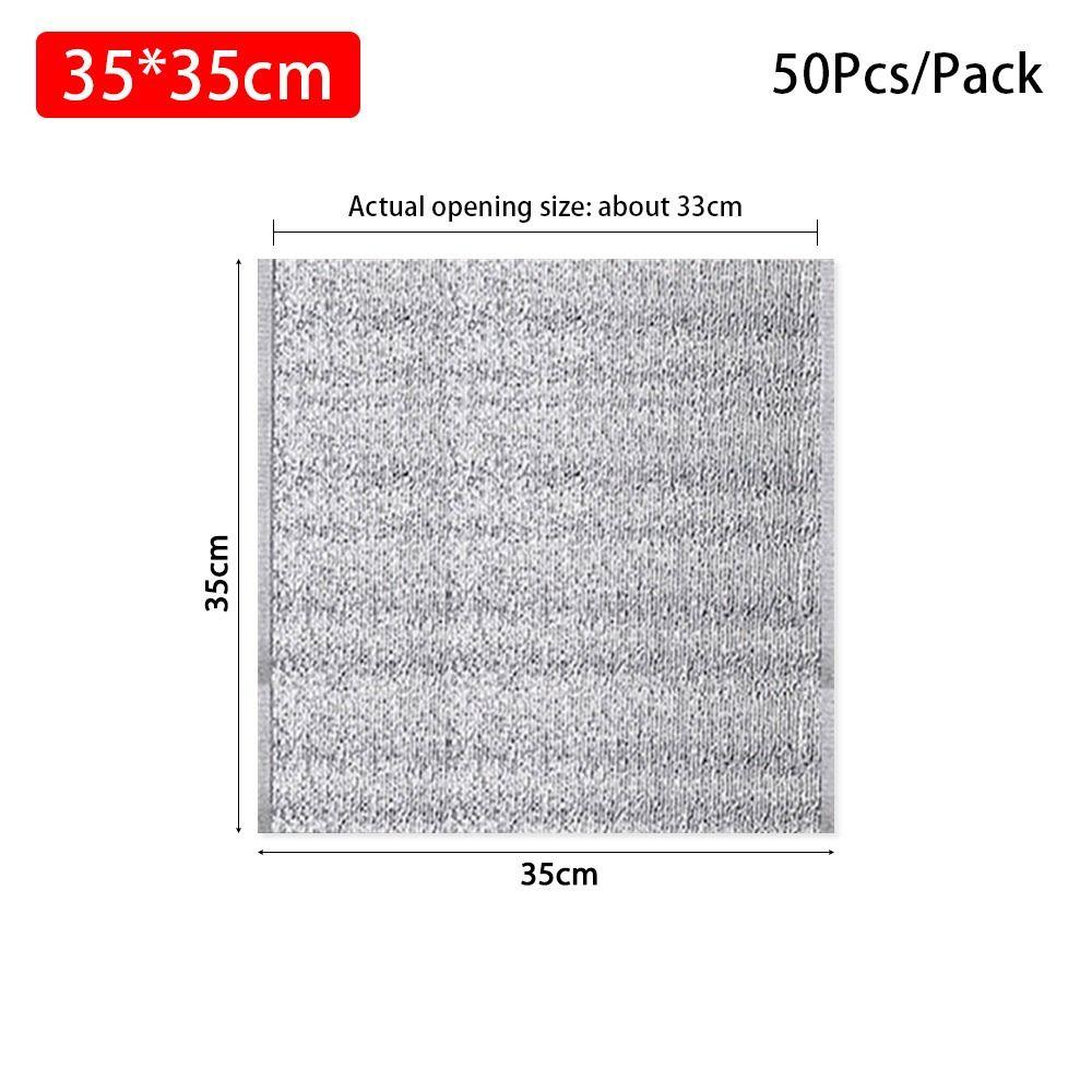 50Pcs/Pack Aluminum Foil Bag Folding Ice Cold Warm Food Thermal Drink Storage Insulation Bag Packing Delivery Carrier Cooler Bag