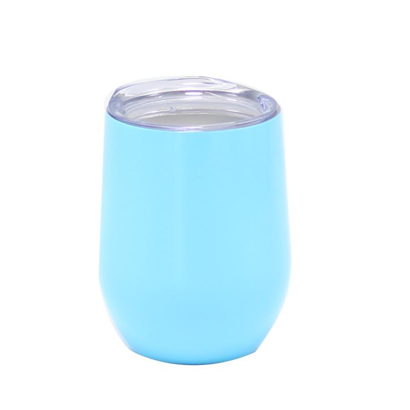 USA Personalized 12oz Stemless Insulated Thermal Wine Tumbler Cups Beer Stainless Steel for Coffee Wine Tumbler With Lid 201-300ml