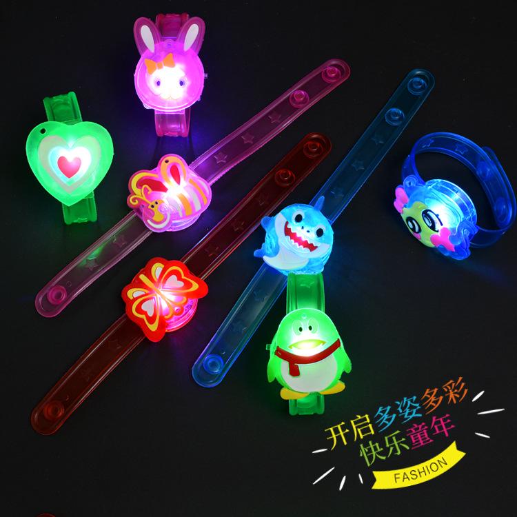 Creative Flashing Cartoon Watch with Luminous Wristband - Kids Night Market Gift Toy