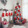 6 pièces Chaussettes Cadeaux de Noël Bouche Large Rouge Bricolage Bas de Noël Rouges Doux Pendentif Chaussette Arbre de Noël Décorations de Noël