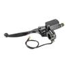 Black Motorcycle Brake Pump Assembly, 160 mm Lever, 22 mm Handlebar Mount, Aluminum Service Part for Repair Shops