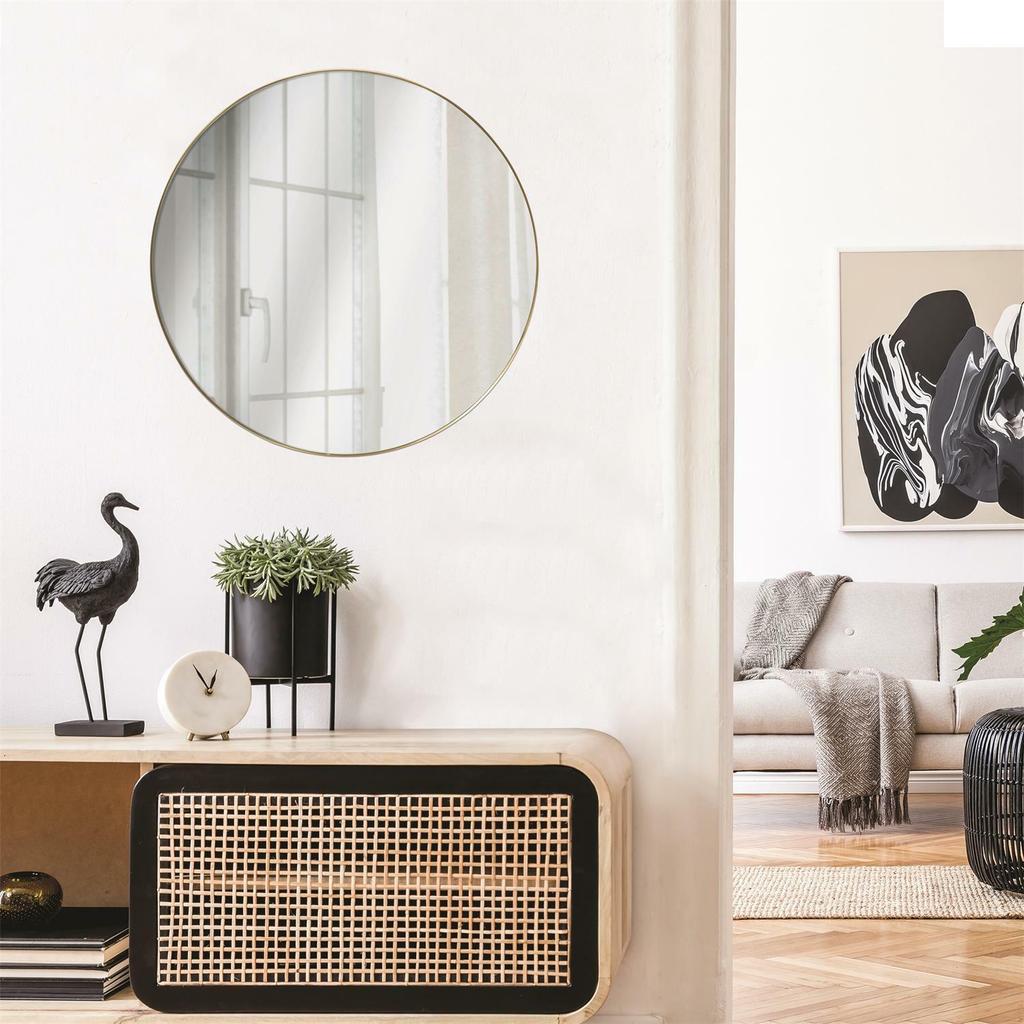 METALL GOLDRAHMEN Navira DESIGN Spiegel 55cm