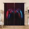 2PC Curtain Game Console With Handle With Pole Pocket Curtains, Suitable For Kitchens, Cafes, Living Rooms, Balconies, Gardens