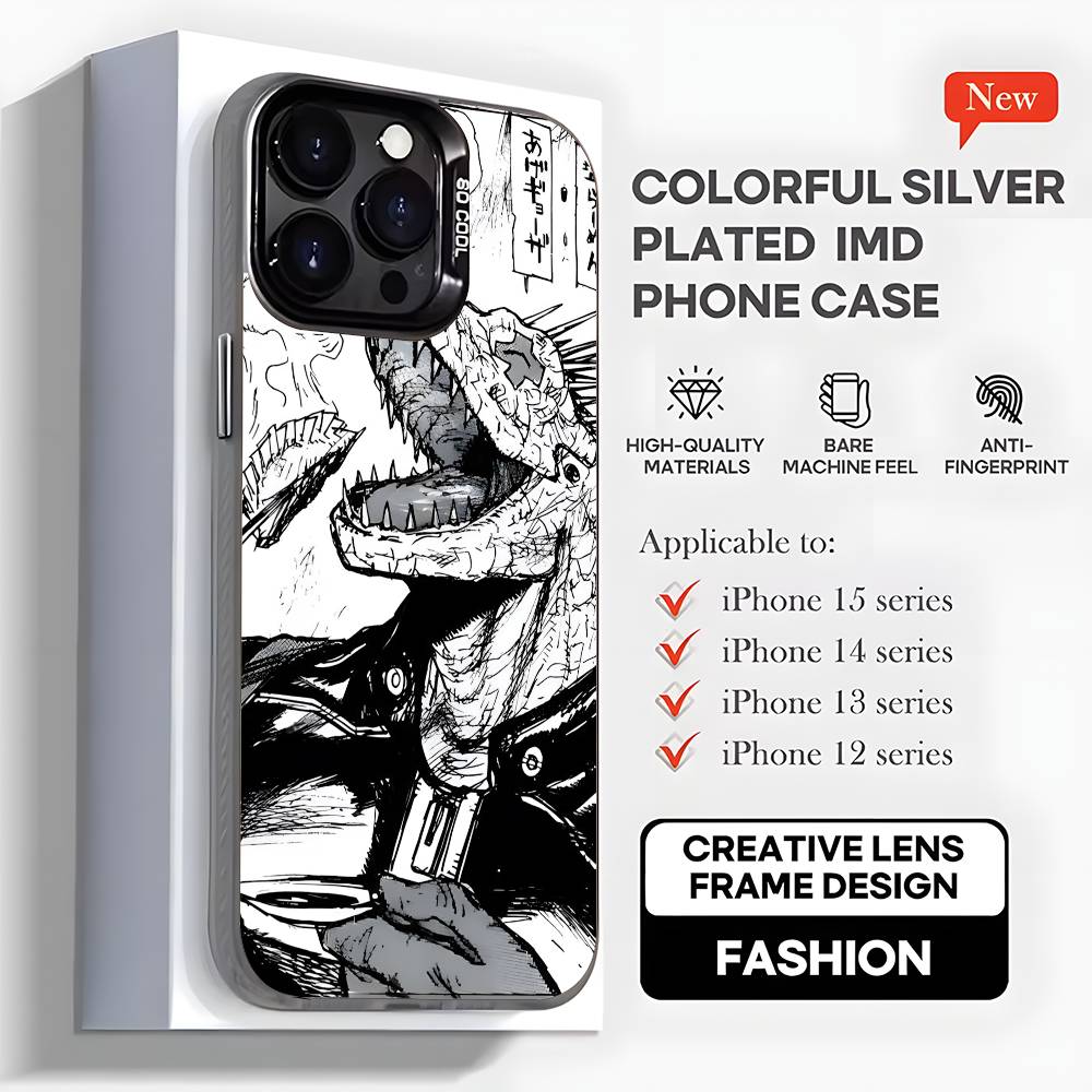 

Anime D-Dorohedoro Retro Phone Case For iPhone 16,15,14,13,12,11,Mini,Pro,MAX,plus,Black Matte Shockproof Cover iPhone16pro