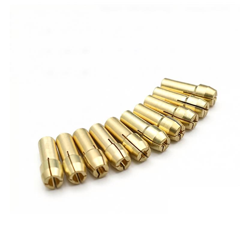0.5/0.8/1.0–3.2mm Mini Drill Brass Collet Chuck Sets Electric Grinding Accessories Sets 4.2/4.8 Mm Shank for Dremel Rotary Tool
