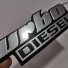 W27-W27Golf MK2 Radiator Grill Emblem Turbodiesel Car Logo Badges for Volkswagen Jetta II