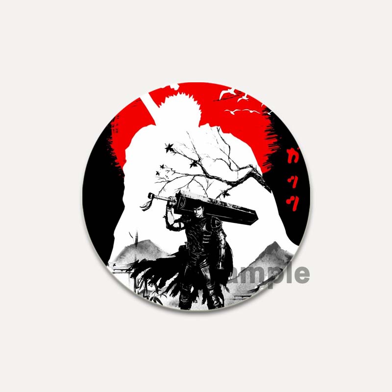 

32/44/58 мм аниме броши BERSERK мультфильм кишки/значок Гриффита на рюкзак одежда круглые булавки ручной работы для подарка аксессуар 32mm