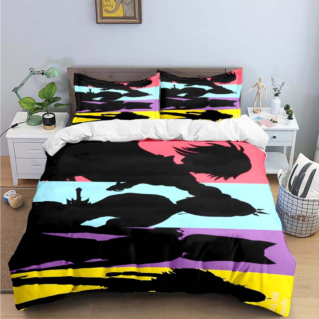 3D Fashion Cartoon R-RWBY Print Bedding Sets Bed Supplies Set Duvet Cover Bed Comforter Set Bedding Set  Luxury Gift