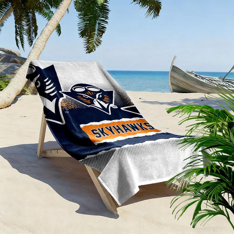 Tennessee Martin Skyhawks Print Beach Towel, Large Soft Quick Dry Towel for Beach Camping Swimming