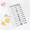 Student Message Checklist Memo Plastic Board Children's Self-discipline Punch Card Chore Chart