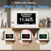 7-Inch Digital Clock with Large Font, Calendar, Alarm, Medication Reminder, Multilingual Settings