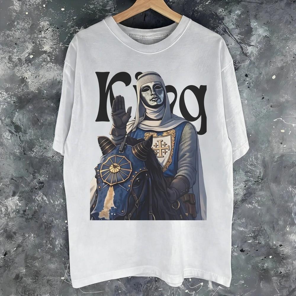 King Baldwin IV Ascendant Cotton T-Shirt Unisex King Baldwin Of Jerusalem XL