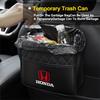 Leather Car Seat Back Tissue Water Cup Holder Storage Bag Phone Pocket For Honda Jazz Avancier Crv Accord Civic City Mugen Power