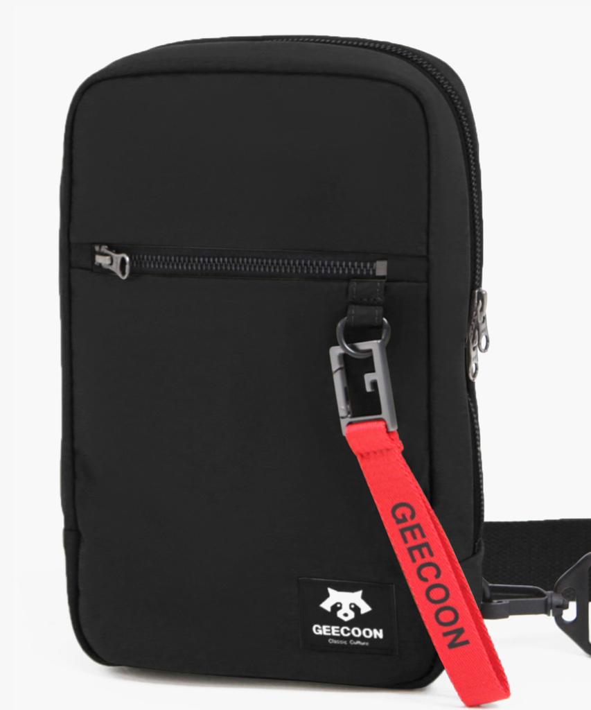 Geecoon Nylon Two-Way Crossbody Bag Gee238-709 Black