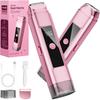 Aparat de tuns bikini reîncărcabil pentru femei, Aparate de ras electrice, Aparat de ras electric 2 în 1, Aparat de ras pentru păr pubian, Afișaj LED cu rezistență la apă IPX7