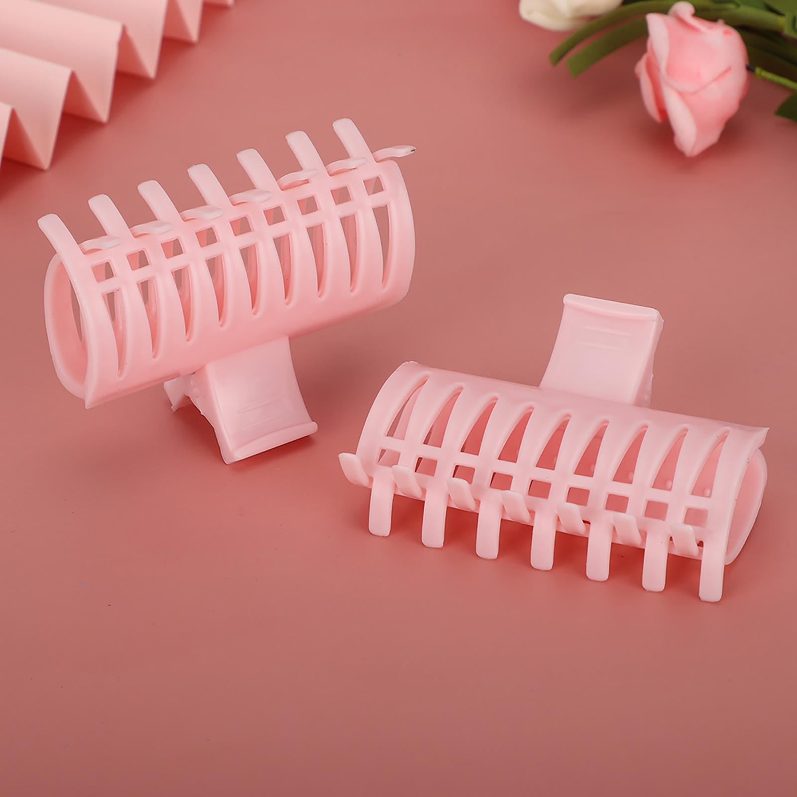 

15Pcs/Set Curler Clip Hair Roller Fixing Clamp Holding Section Claw Hairdressing ToolPink