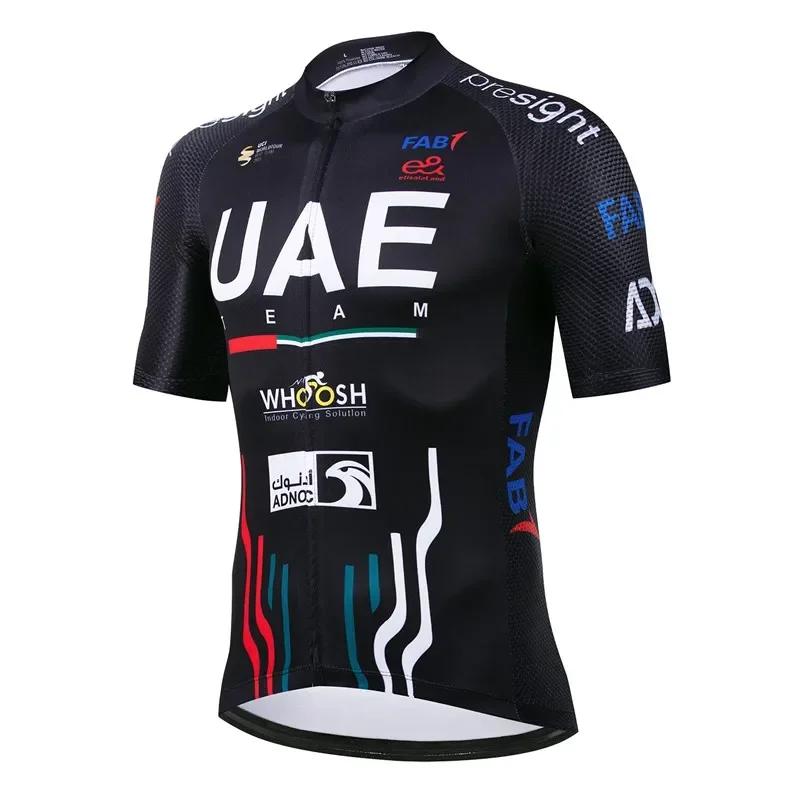 New Pro Team 2025 Uae Cycling Jersey Set Men's Summer Bike Mountain Uniform Ropa Ciclismo Maillot Hombre Bicycle Clothing Suit