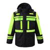 Reflective Raincoat Set for Traffic Duty and Flood Control - Men's Sanitation Labor Protection