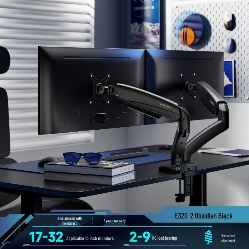 Dual Screen Laptop Display Stand with Adjustable Lifting Base
