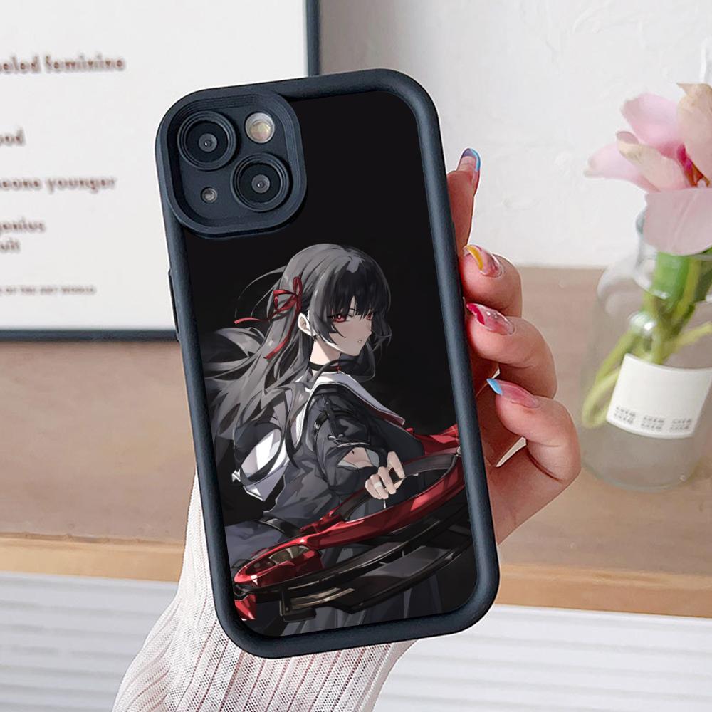 Wuthering Waves Chisa Handyhülle für iPhone 17 16 15 14 13 12 11 Air Pro Max Plus Schwarze Weiche TPU Stoßfeste Hülle