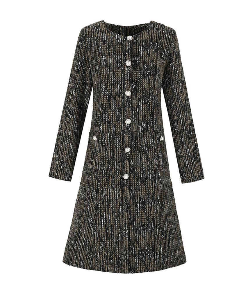 SOUP Tweed Long Button Dress (Sacopf1)