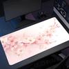 Pink Cherry Blossom Flowers Mouse Pad XXL Desktop Keyboard Table Pads Game Anti-slip Desk Mat Computer Accessories Long Mousepad