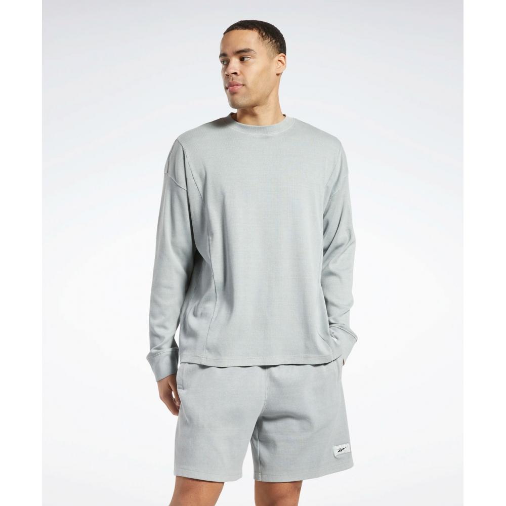 

REEBOK [Sweat 72 Hours Only] Толстовка Natural Dying Серая HI4636