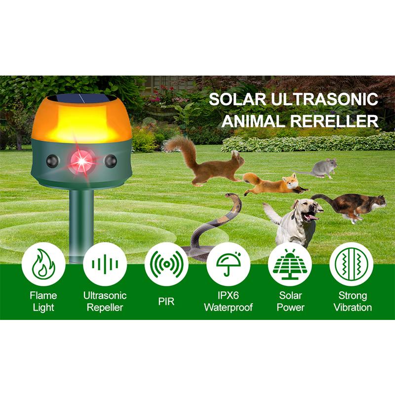 Solar Ultrasonic Animal Repellent, Mouse Repellent, Bird Repellent