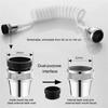 1 Pcs Diffuser Faucet Swivel End Faucet Nozzle Water Saving Tap Phone Line Sprinkler Kitchen Home 360 Degree Rotate Dual Use