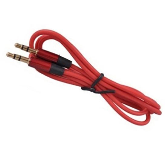 3,5 mm Flätad Nylon Hane till Hane Stereo Aux Förlängningskabel för Smartphone MP3