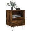 Exclusive House - Smoked Oak Bedside Table 40x35x50 Cm Engineered Wood