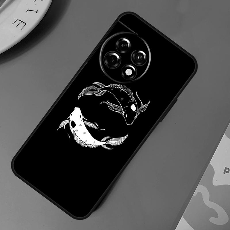 Koi Fish Yin Yang Case For OnePlus 12R 10T 10R 9RT 9 10 Pro OnePlus 12 11 Nord 3 2T CE 2 Lite N20 N10 Cover