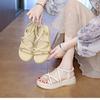 Roman sandals women's 2025 new summer wear fashion and high sense with skirt non-slip and not tired women's shoes