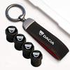 Dacia Car Tire Wheel Valve Caps Cover Car Key Chain Ring Keychain For Dacia Bigster Spring Duster Sandero Jogger Dokker Lodgy