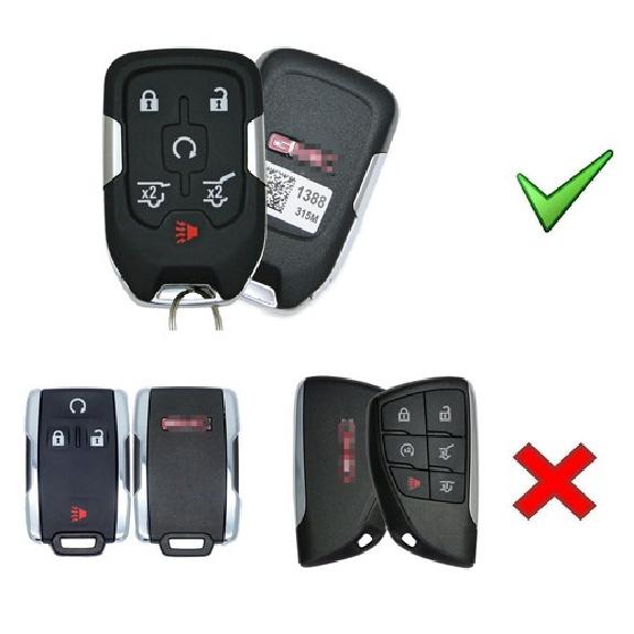 Rote TPU Schlüsselanhänger Schutzhülle mit Abdeckung für die Frontplatte für GMC Acadia Terrain Sierra