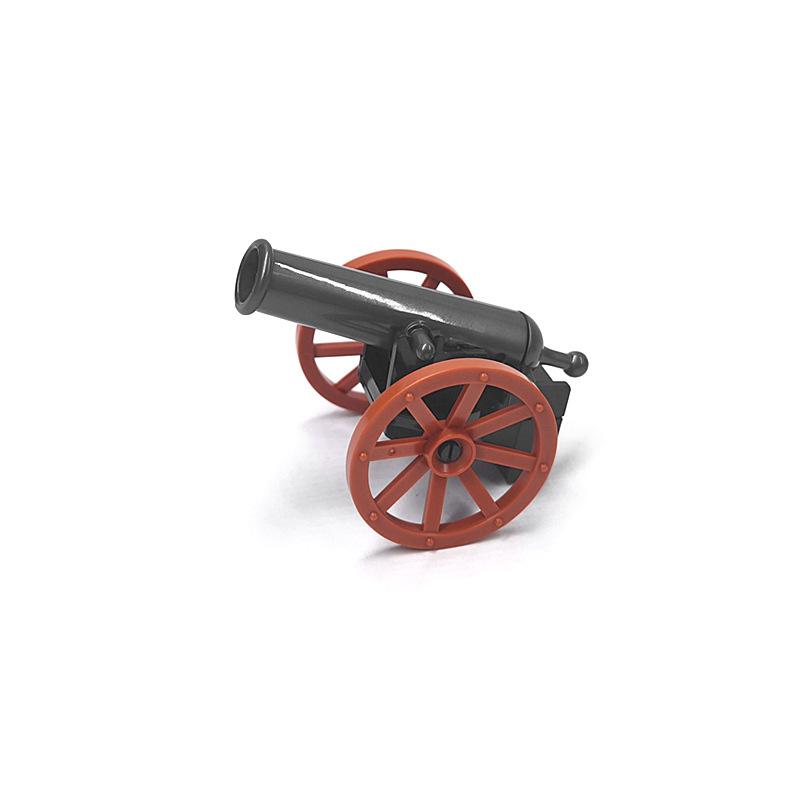 Medieval Military Cannon Small Particle Soldier Figurine Building Block Pirate Ship Artillery Scene Ornament Toy